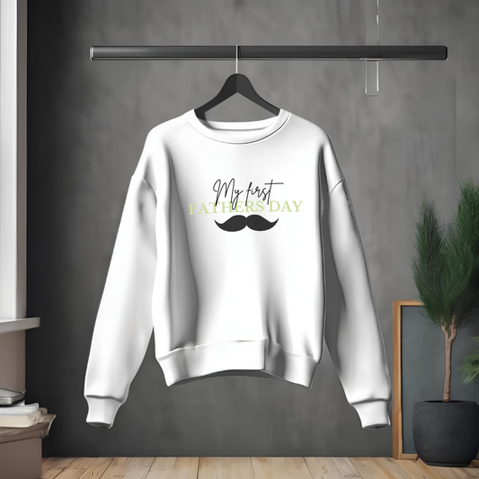 First Fathers Day Moustache Jumper